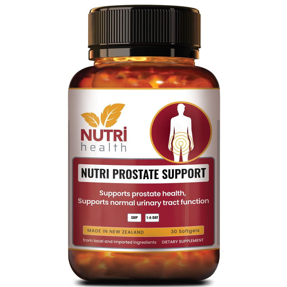 NUTRI PROSTATE SUPPORT is a premium product of Nutri Health New Zealand brand. NUTRI PROSTATE SUPPORT is a specialized formulation to support prostate health and normal urinary tract function. Saw Palmetto, Nettle Root and Zinc have been supplied to provide support for urinary tract and prostate health. Supplied in a convenient one a day dose for long term protection.