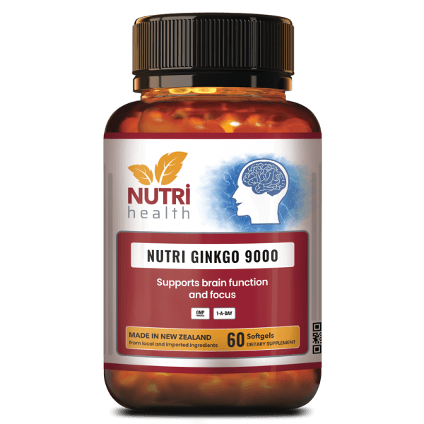 Nutri Ginkgo 9000 60 softgels Nutri Health New Zealand