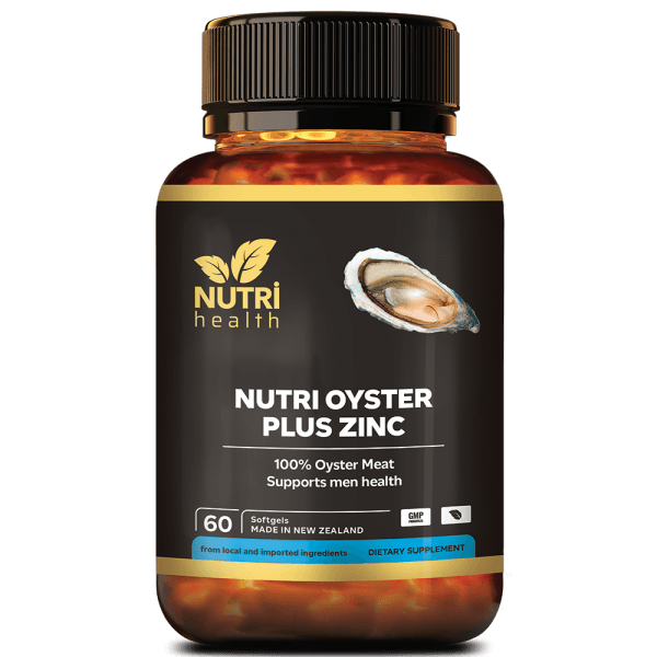 Nutri Oyster Plus Zinc 60 Nutri Health New Zealand_Black